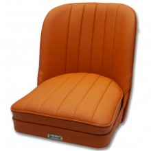 Vintage Style Sports Bucket Seat - Coloured Leather