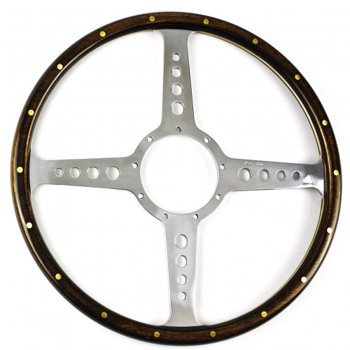 Moto Lita Classic Four Wood Rim 15in Steering Wheel