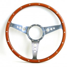 Mark 3 (Holes) 15in Wood Rim Steering Wheel - Dished