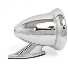 Chrome Racing Mirror - Convex Glass