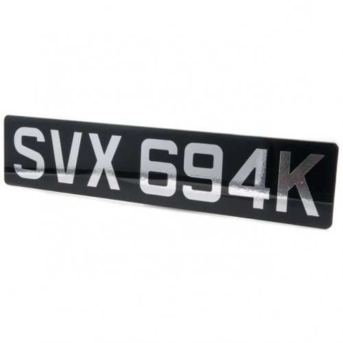 Acrylic Numberplate - Pair Oblong image #1