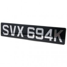 Acrylic Numberplate - Pair Oblong