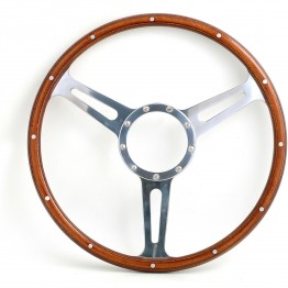 Derrington Slot 15in Wood Rim Steering Wheel