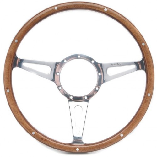 Mota-Lita Wheel 15" Woodrim Steering Wheel (Dished) with Teardrop Slotted Spokes image #1