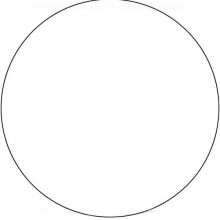 White Roundel 18 inch - Round
