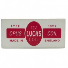 Lucas Type 13C12 Opus Coil Label