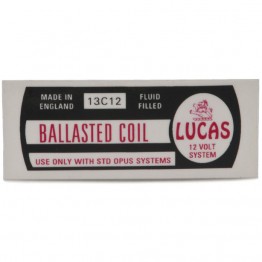 Lucas Type Ballasted Coil Label 13C12