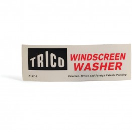 Trico Windscreen Washer Decal