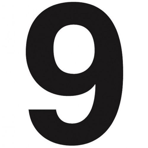 11" Blk Numbers 63pk image #1