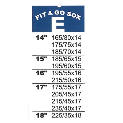                                            Fit and Go Snow Sox - Size E
                                           
