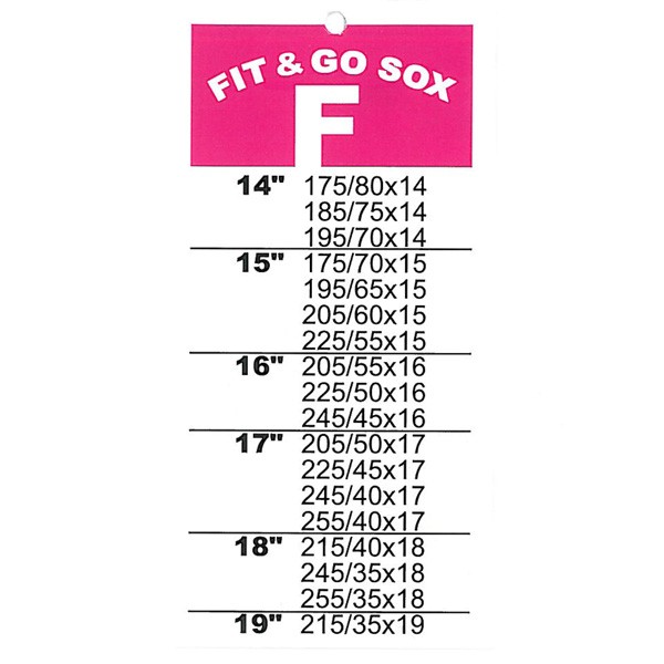 Sox Size Chart