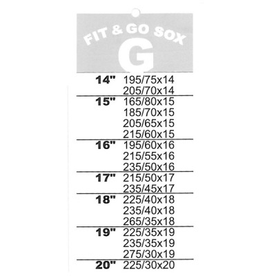                                             Fit and Go Snow Sox - Size G
                                           