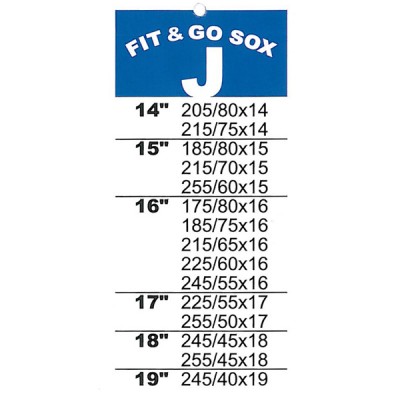                                             Fit and Go Snow Sox - Size J
                                           