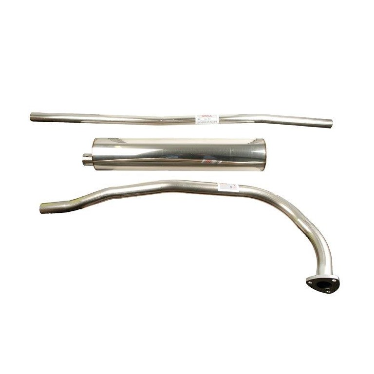 Tourist Trophy Polished Stainless Steel Complete Exhaust System For MGA 1955-1962