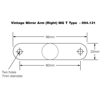                                             Mirror Arm for Lucas 160 Type Mirror - RH
                                           