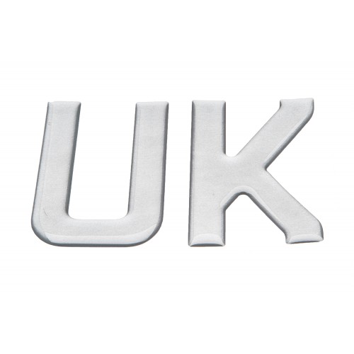 UK Adhesive Badge - Chrome
