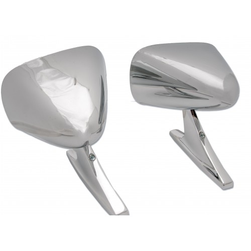 Roberk Style Racing Mirrors Chrome - Pair image #1