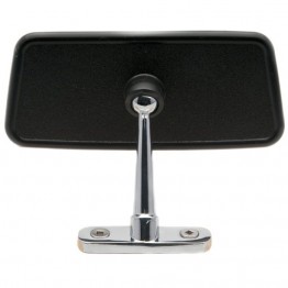 Dash Mounted Interior Mirror - Black & Chrome