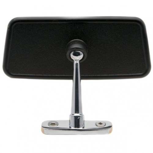 Dash Mounted Interior Mirror - Black & Chrome image #1