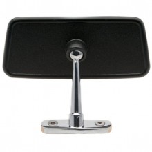 Dash Mounted Interior Mirror - Black & Chrome