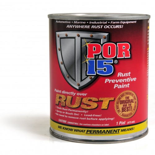 POR-15 Rust Preventative Paint - Black Semi Gloss - 0.473 litre image #1