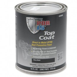 POR-15 Top Coat - Gloss Black - 0.473 litre