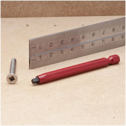 Robertson Driver Bit for No 4/5 Screws - 75mm long - Red image #1