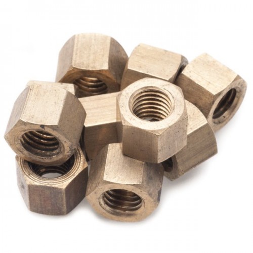 5/16" Bsf Brass Nuts - Packet of 10 image #1