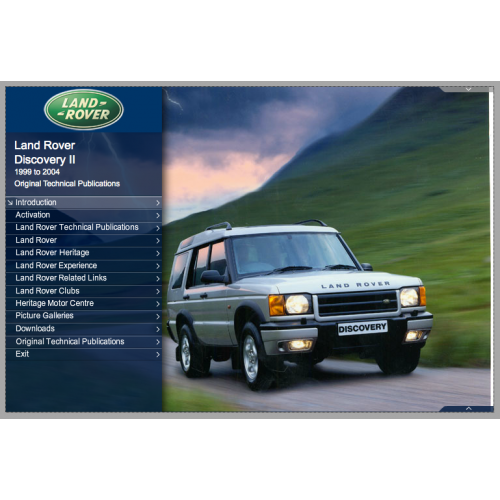 Original Technical Publications USB - Land Rover Discovery Series II 1999 to 2004 image #1