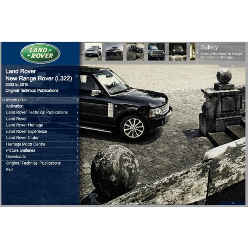 Original Technical Publications USB - Range Rover (L322) 2002 to 2010 image #1