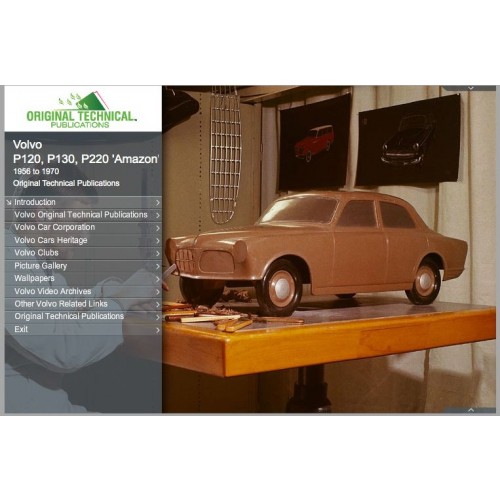 Original Technical Publications USB - Volvo P 120 P 130 and P 220 ‘Amazon’ Models – 1956 to 1970 image #1