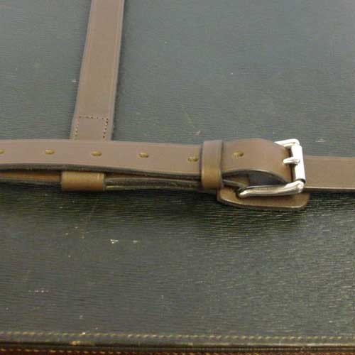 LUGGAGE STRAP BROWN WITH CHROME BUCKLE image #2