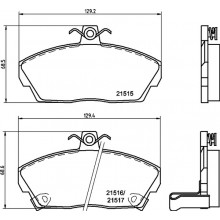 Brake Set Disc Brakes Brakebox Pad And Disc Kit For Mg Mg Zs Hatchback 1.6 11-1901 To 10-1905