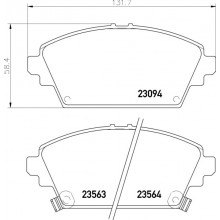 Brake Pad Set Disc Brake For Mg Mg Zr 160 06-1901 To 04-1905