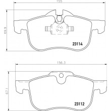 Brake Set Disc Brakes Brakebox Pad And Disc Kit For Mg Mg Zt 1.8 16V 01-1903 To 07-1905