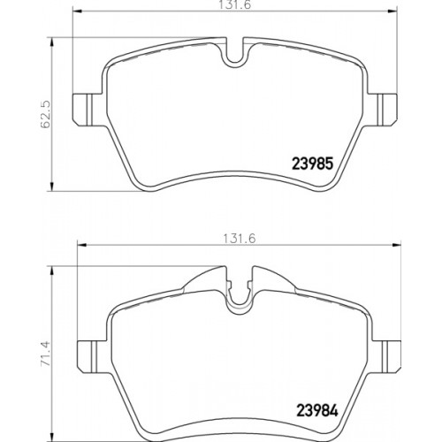 Brake Pad Set Disc Brake For Mini Mini (R50 R53) Cooper S 071904 To 09