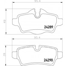 Brake Pad Set Disc Brake For Mini Mini (R56) Cooper 10-1906 To 02-1912