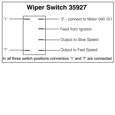                                             Lucas 57SA Type Off-on-on Toggle Switch for Wipers
                                           