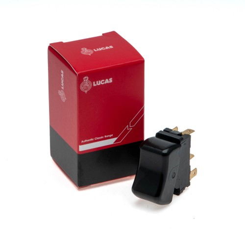 Lucas 107sa Hazard Rocker Switch – Fits Early TR250 & TR6 (Original Style)