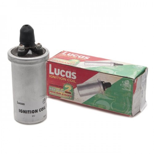 Lucas 6 volt Oil Filled Coil - Push In Lead 45150 image #1