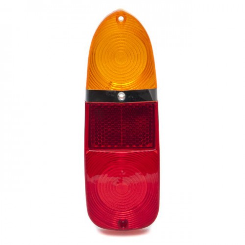 Lucas L669 Type Rear Lamp Lamp Lens Only - Red/Amber image #1