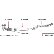 Complete Stainless Steel Exhaust System - Austin-Healey 100/6 3000 Mk2