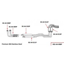 Complete Stainless Steel Exhaust System - Austin-Healey 3000 Mk3