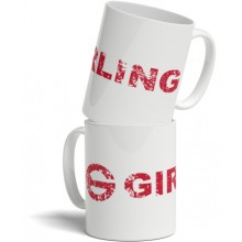 Girling Distressed Text Mug (Single Mug)