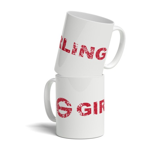 Girling Distressed Text Mug (Single Mug) image #1