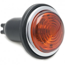 Lucas L488 Type Flasher Lamp - Single Contact, Amber Lens