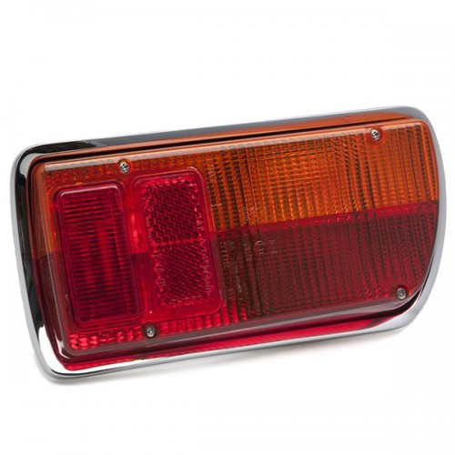 Lucas L807 Rear Lamp Assembly, Right Hand, Amber and Red Lens image #1