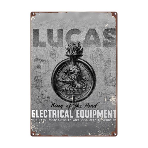 Lucas King of the Road 8x12" Vintage Metal Sign image #1