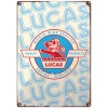 Lucas Lion 8x12" Vintage Metal Sign image #1