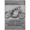 Lucas Motorcycle Service Info 8x12" Vintage Metal Sign image #1